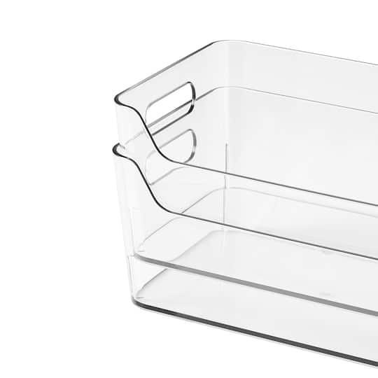 24 Pack: Small Clear Open Storage Bin by Simply Tidy®